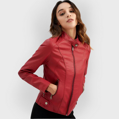 Bellini | Minimalistische glatte Lederjacke