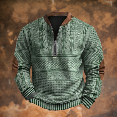 Jürgen | Strickpullover mit Reißverschlussdetail