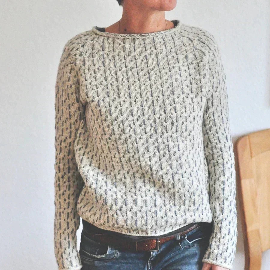 Linda | Eleganter Bootsausschnitt Pullover