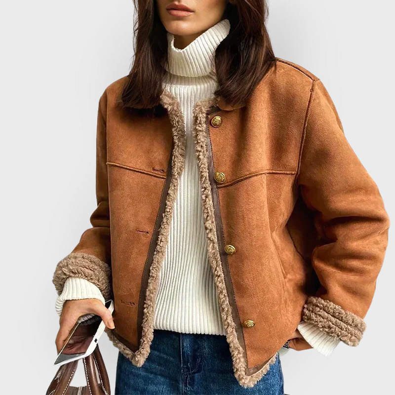 Bellini | Warme Braune Lederjacke