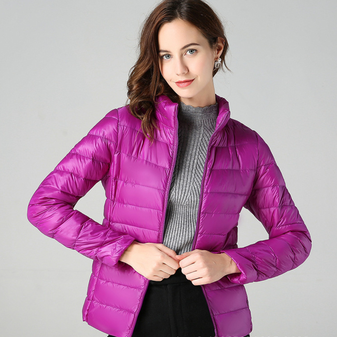 Myra | Ultraleichte Daunenjacke mit eleganten Falten