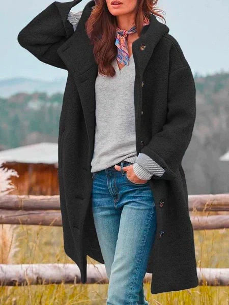 Audrey | Bequeme, Knopfjacke für draußen
