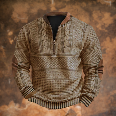 Jürgen | Strickpullover mit Reißverschlussdetail