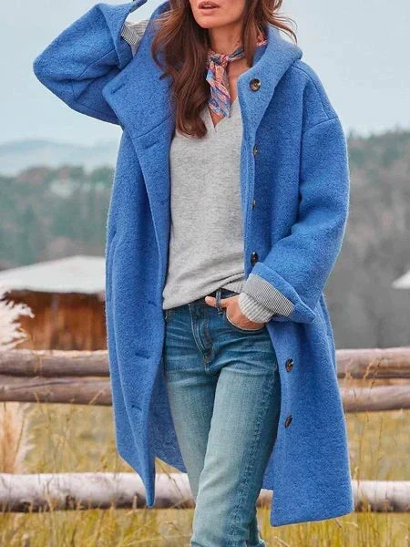 Audrey | Bequeme, Knopfjacke für draußen