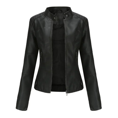 Bellini | Minimalistische glatte Lederjacke