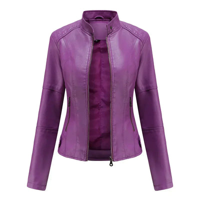 Bellini | Minimalistische glatte Lederjacke