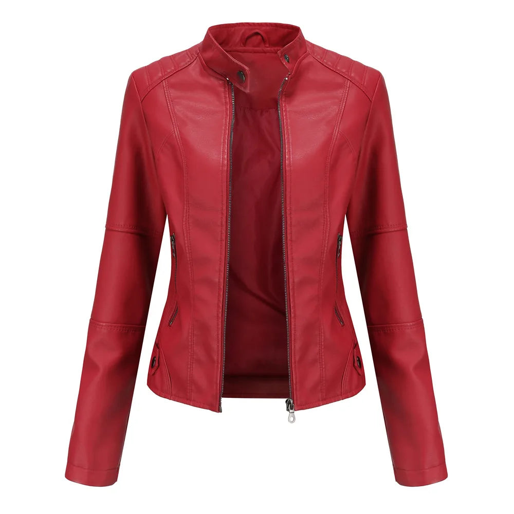 Bellini | Minimalistische glatte Lederjacke