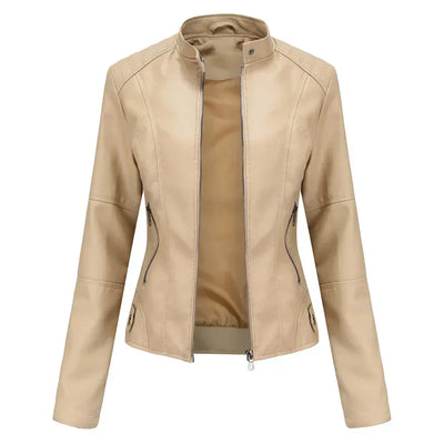 Bellini | Minimalistische glatte Lederjacke