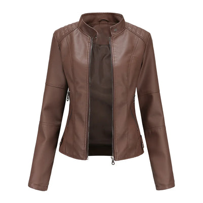 Bellini | Minimalistische glatte Lederjacke