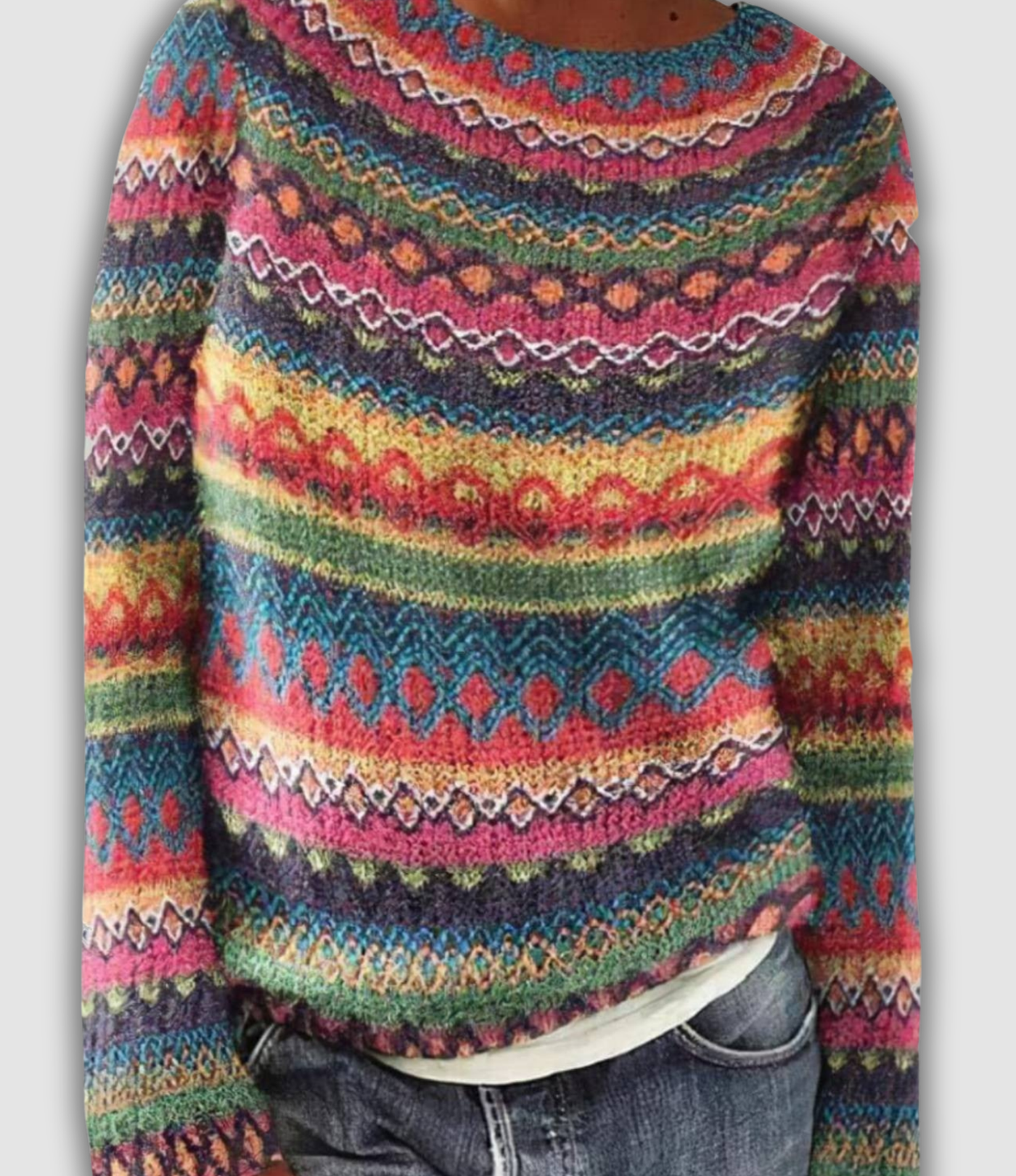 Dalia |  Bequemer Retro-Pullover