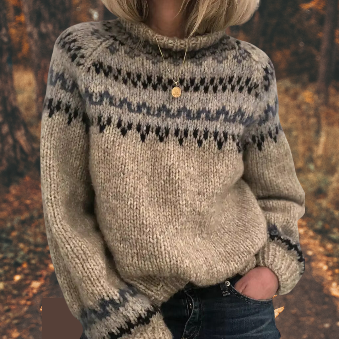 Astrid | Damen Nordic Strickpullover