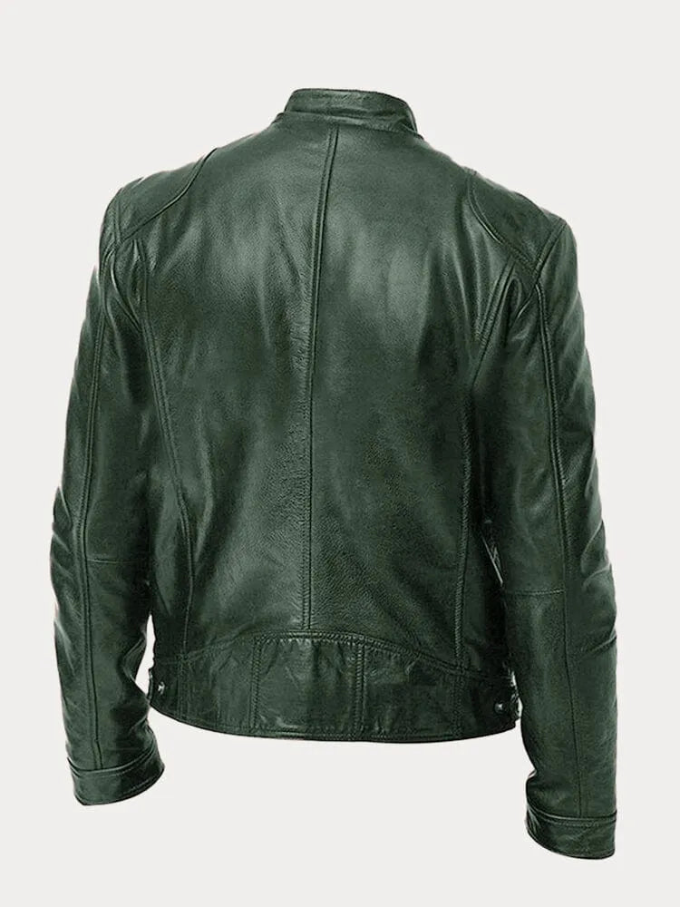 Ari | Minimalistische Lederjacke