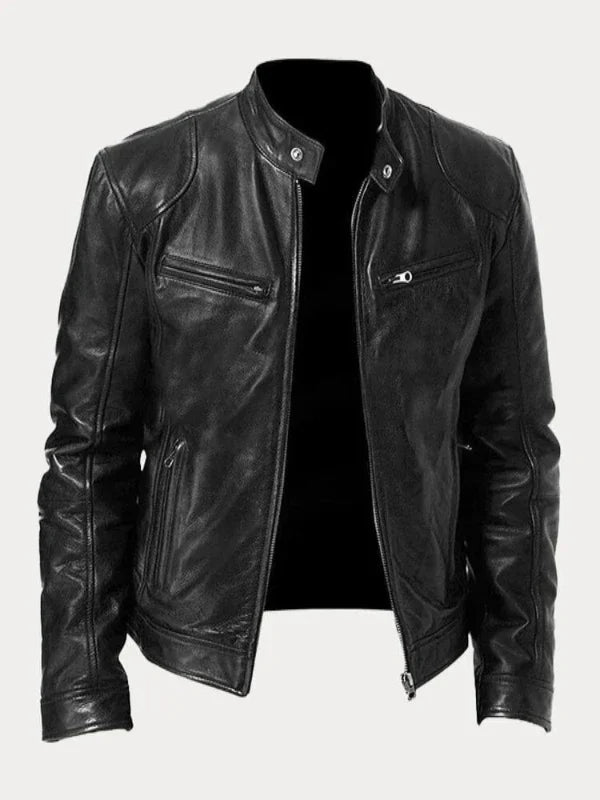 Ari | Minimalistische Lederjacke