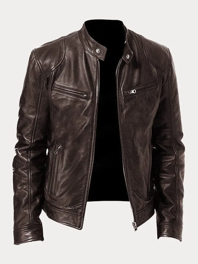 Ari | Minimalistische Lederjacke