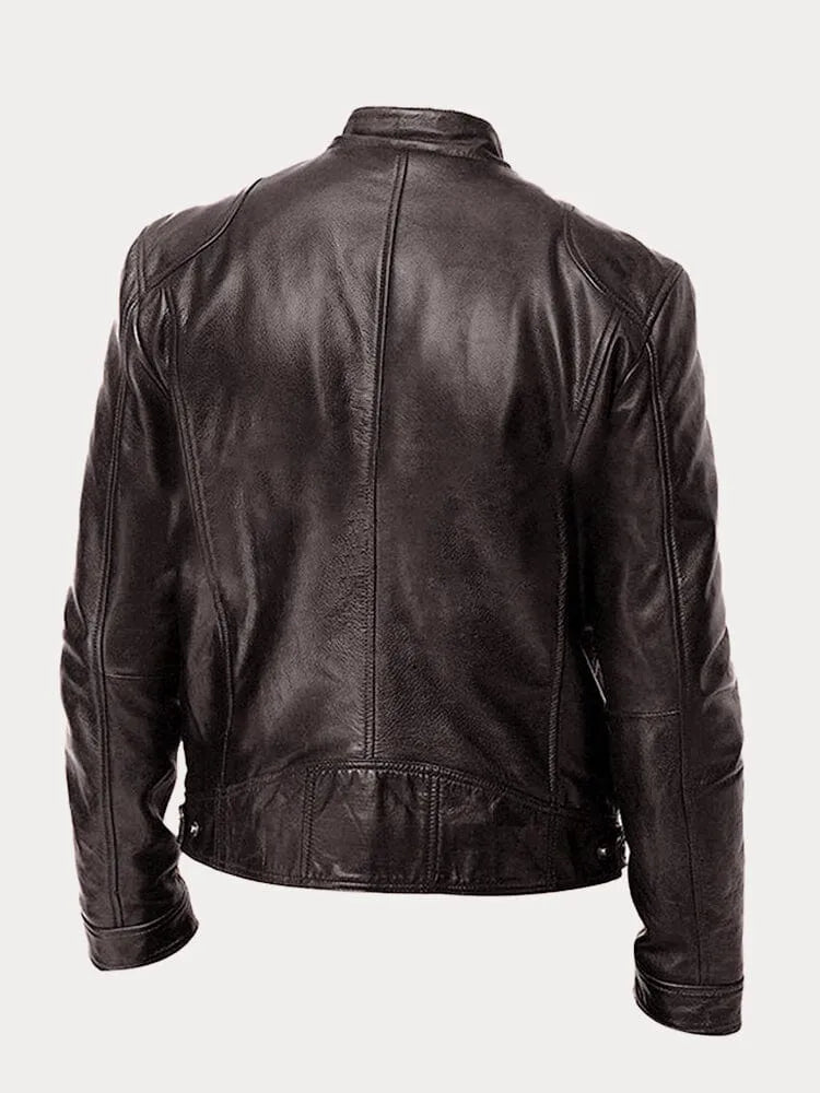 Ari | Minimalistische Lederjacke