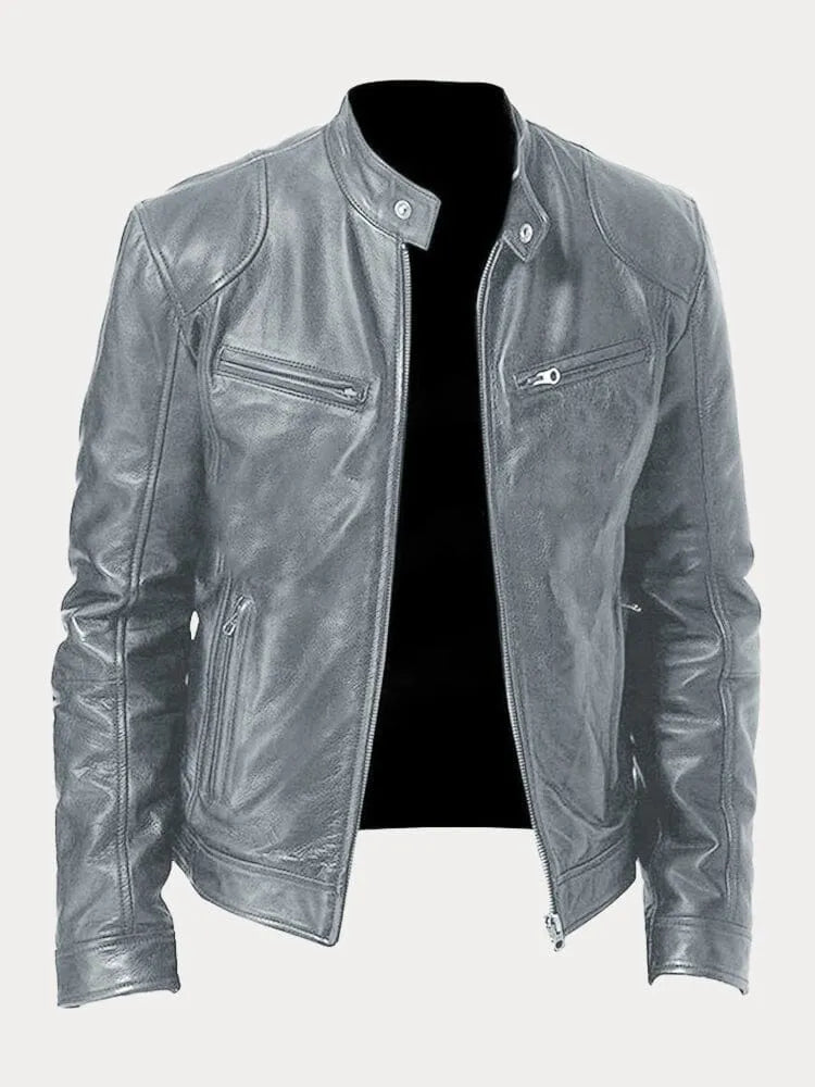 Ari | Minimalistische Lederjacke