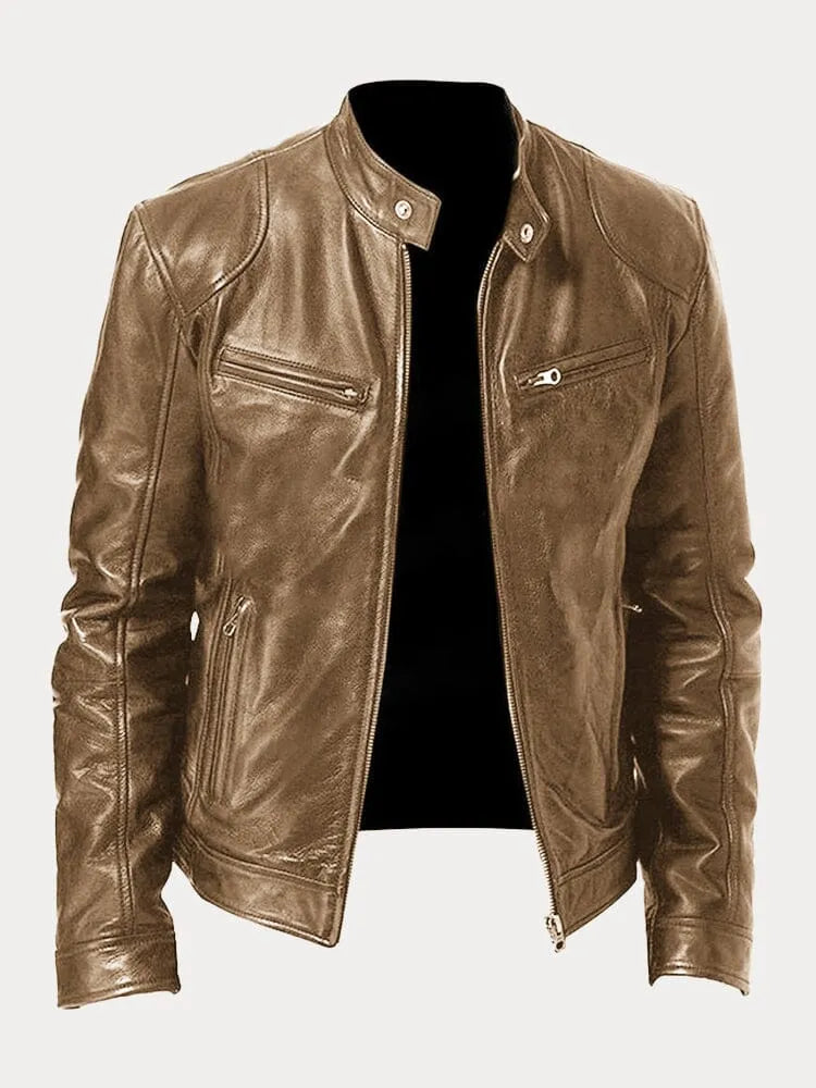 Ari | Minimalistische Lederjacke