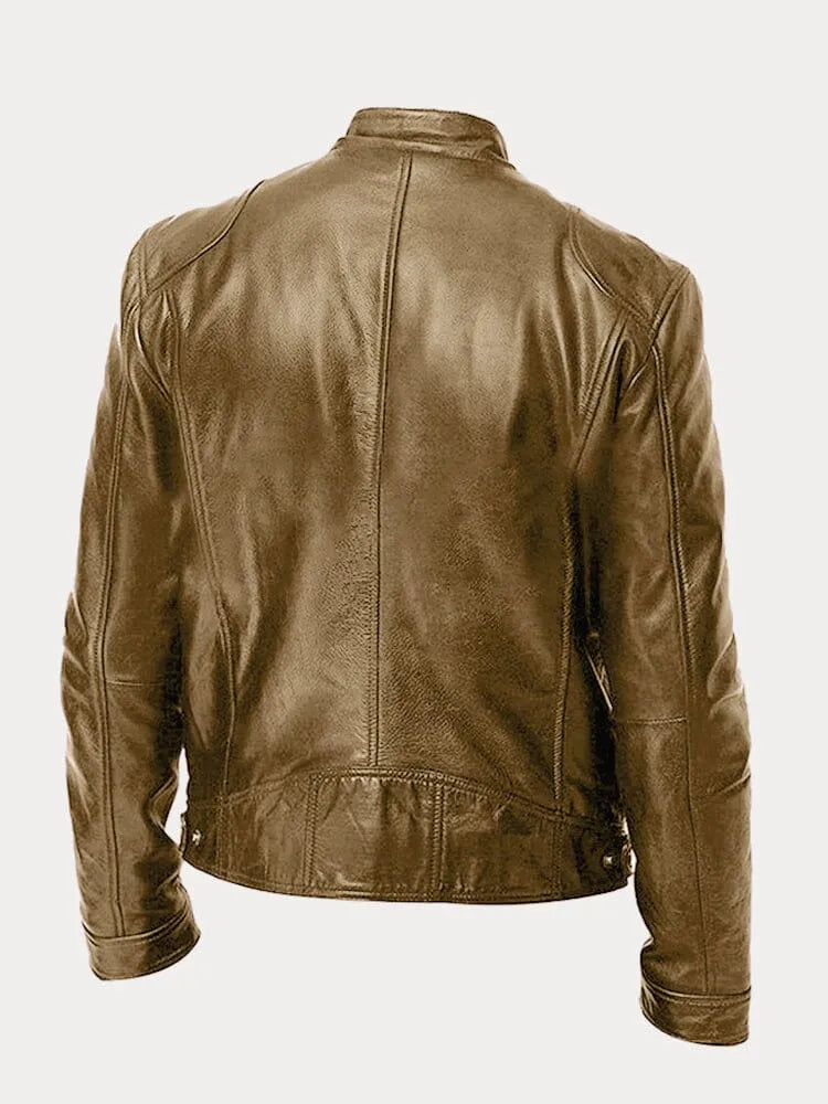 Ari | Minimalistische Lederjacke