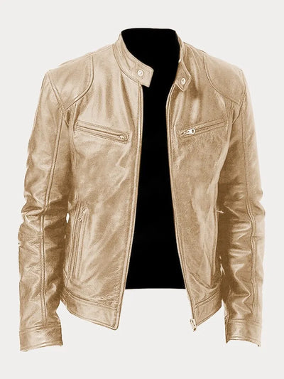Ari | Minimalistische Lederjacke