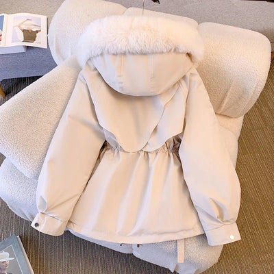 Amity | Elegante Winter-Daunenjacke mit Fell