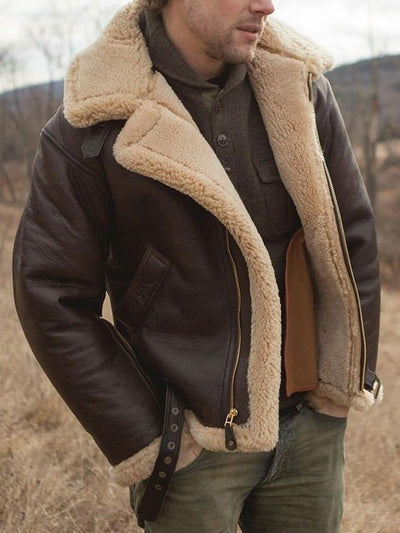 Fletcher | Premium Lammfelllederjacke