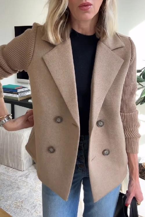 Amelia | Stylischer Blazer mit Strickärmeln