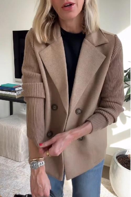 Amelia | Stylischer Blazer mit Strickärmeln