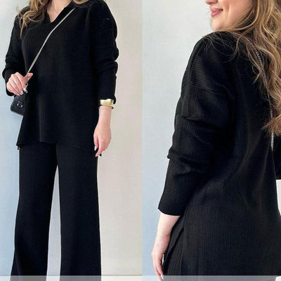 Erin | Lässiges Zweiteiliges V-Ausschnitt-Set